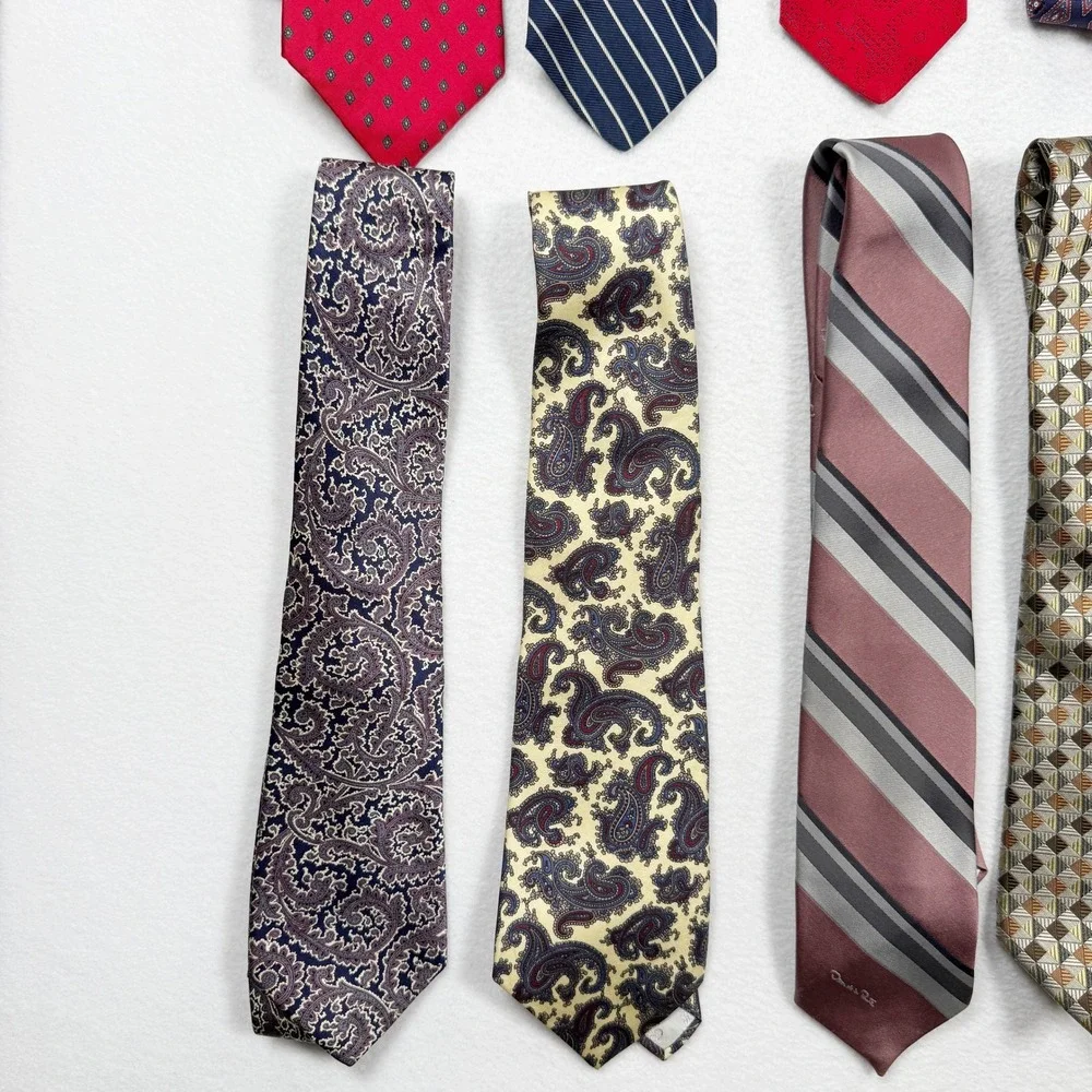 Vintage‎ Designer Ties (Lot of 10 ) - Givenchy Dior YSL Steffano Ricci Valentino